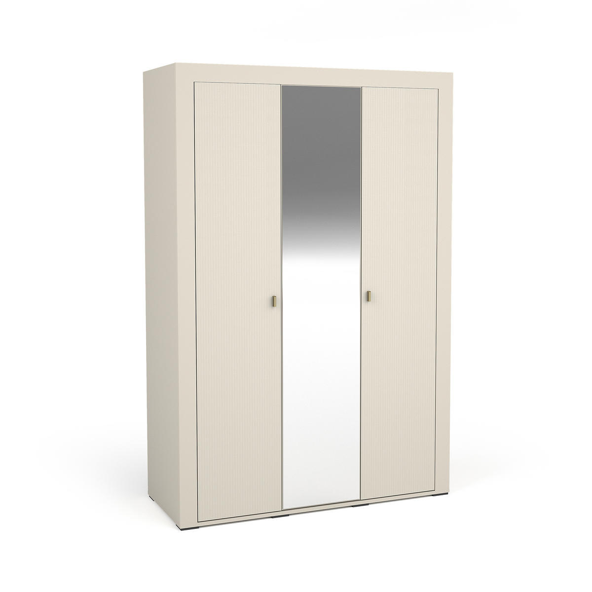 DREHTÜRENSCHRANK Monta mit 3 Türen, Kaschmir - Kaschmir, Holzwerkstoff (137/206/56cm) - Beautysofa