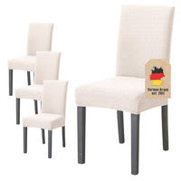 STUHLBEZUG (4-tlg. Set) - Beige, Kunststoff (1/38cm)