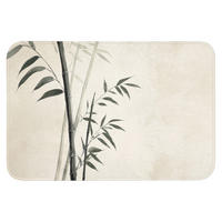 WC PŘEDLOŽKA Japandi - Bambus - béžová 90x60 cm - ecru, textil/plast (90/1cm) - OnlyWow