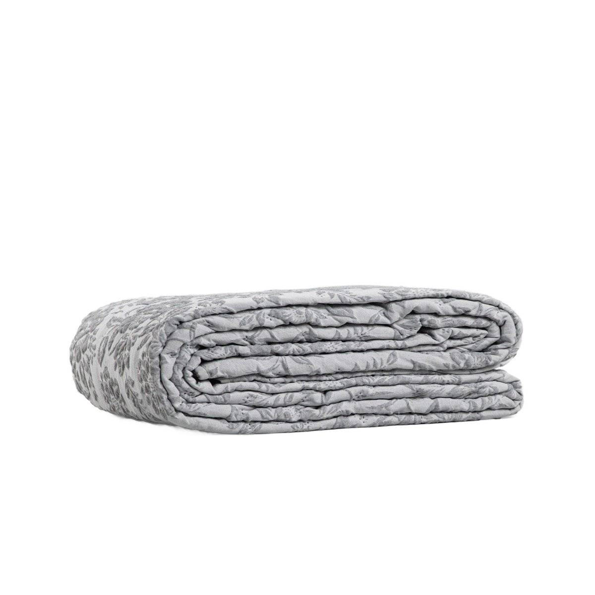 TAGESDECKE Claro grau 200/220 cm - Grau, Textil (200/220cm) - Homla