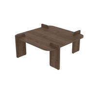 COUCHTISCH mit quadratischer platte 90/90/35 cm - Naturfarben, Holzwerkstoff (90/90/35cm) - Calicosy