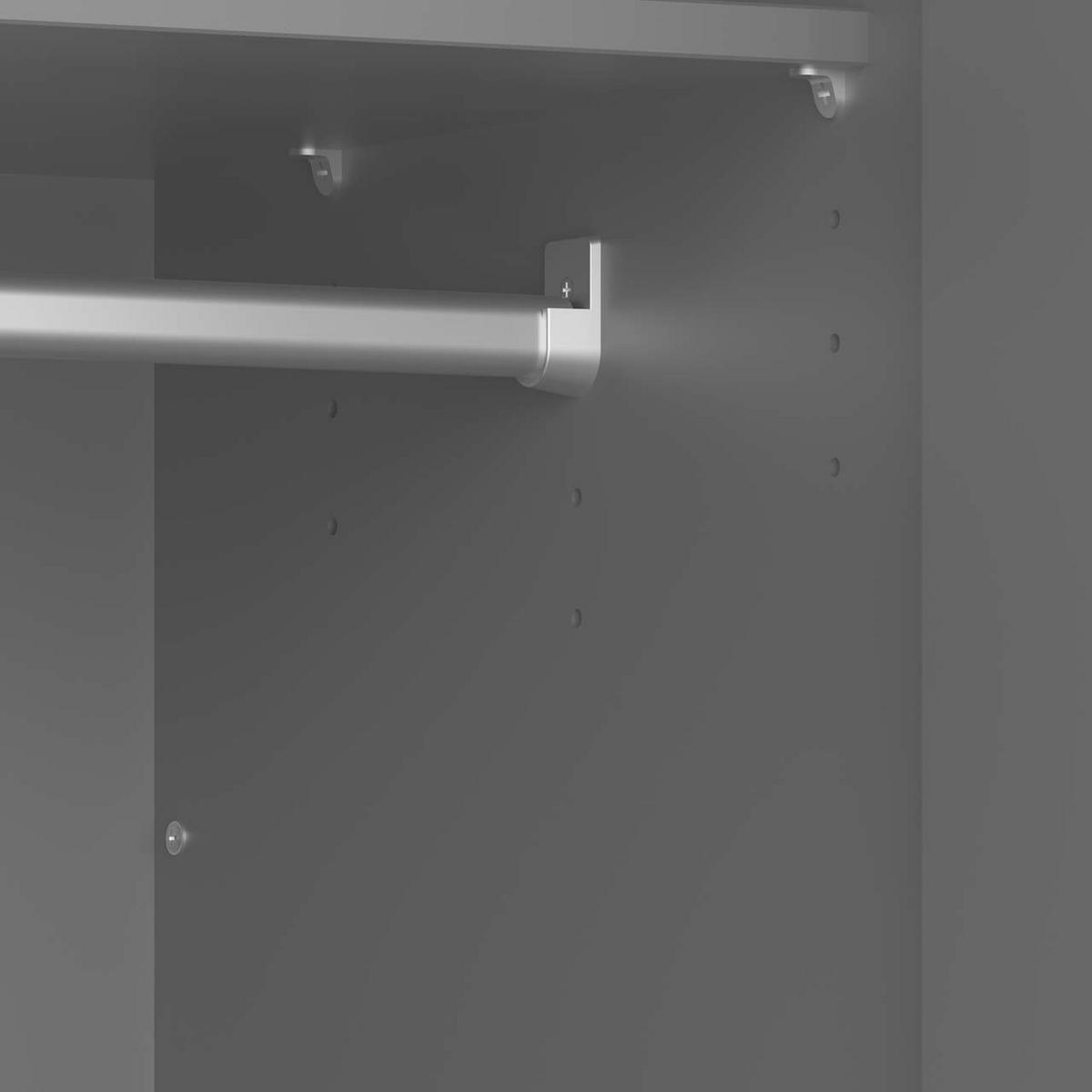 KLEIDERSCHRANK grau - Grau, Holzwerkstoff (99/192/50cm) - ebuy24