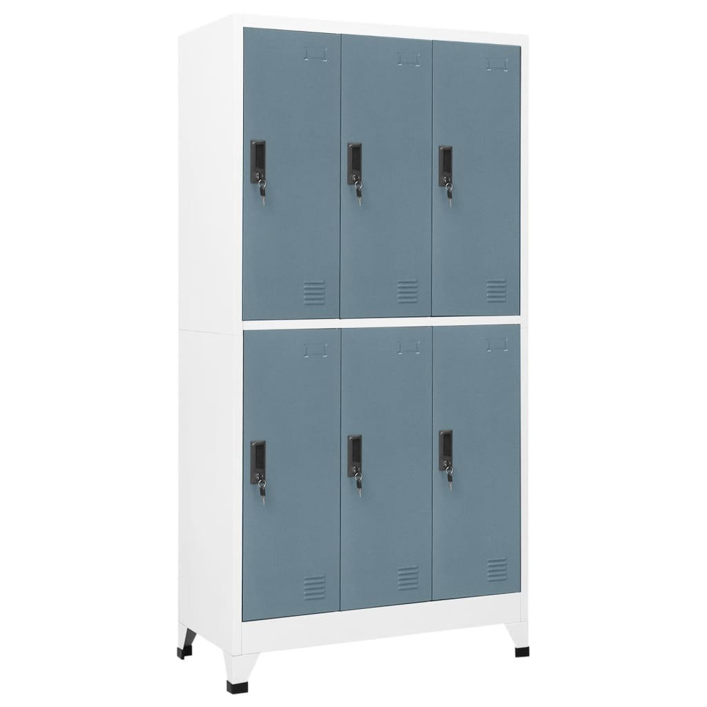 vidaXL Schliessfachschrank Dunkelgrau 45x180x90 cm