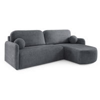 ECKSOFA Grau BONO Mit Schlaffunktion Bezogen Mit Cremona Stoff - Grau, Textil (212/160cm) - Sepro Meble