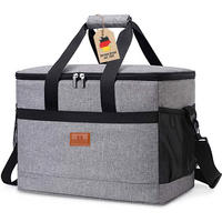 KÜHLTASCHE Thermotasche - Grau, Textil (28/31/42cm) - Intirilife