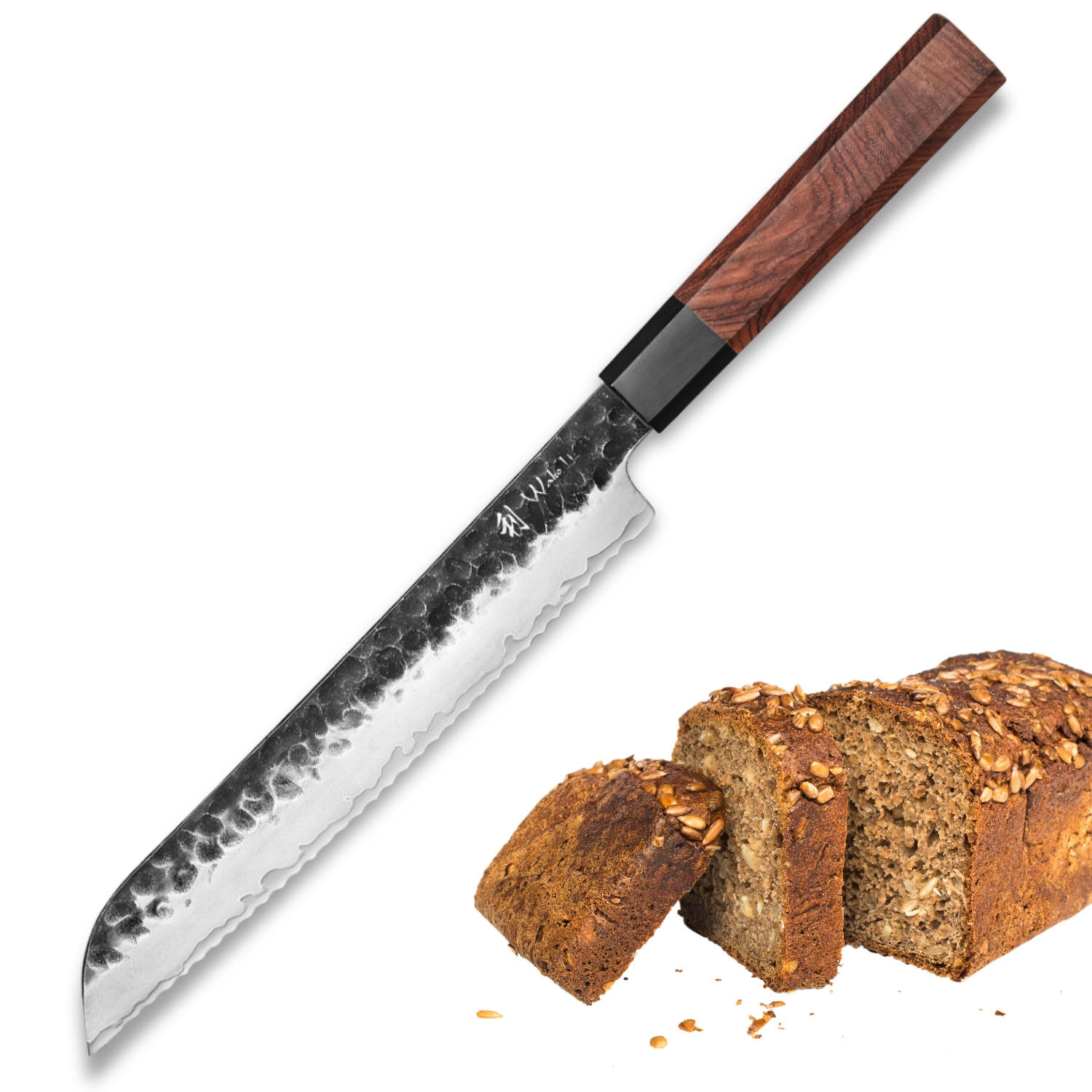 BROTMESSER 22 cm - Braun, Holz/Metall (37cm) - Wakoli
