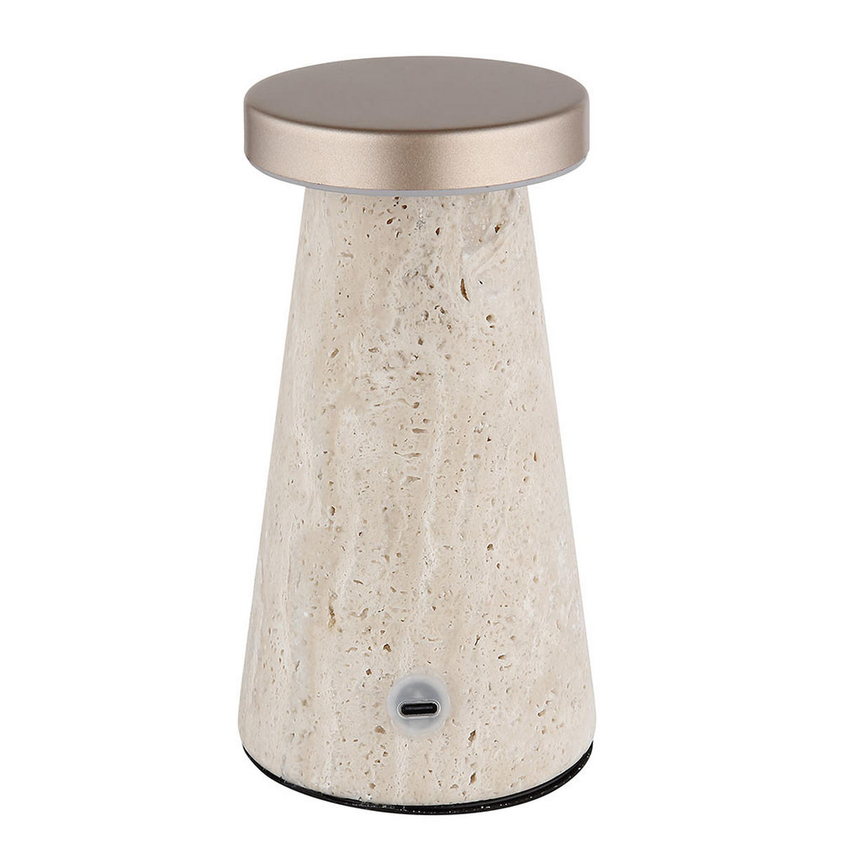 LED TISCHLEUCHTE Travertin Beige - Braun, Metall (9/9/16cm) - Globo Lighting