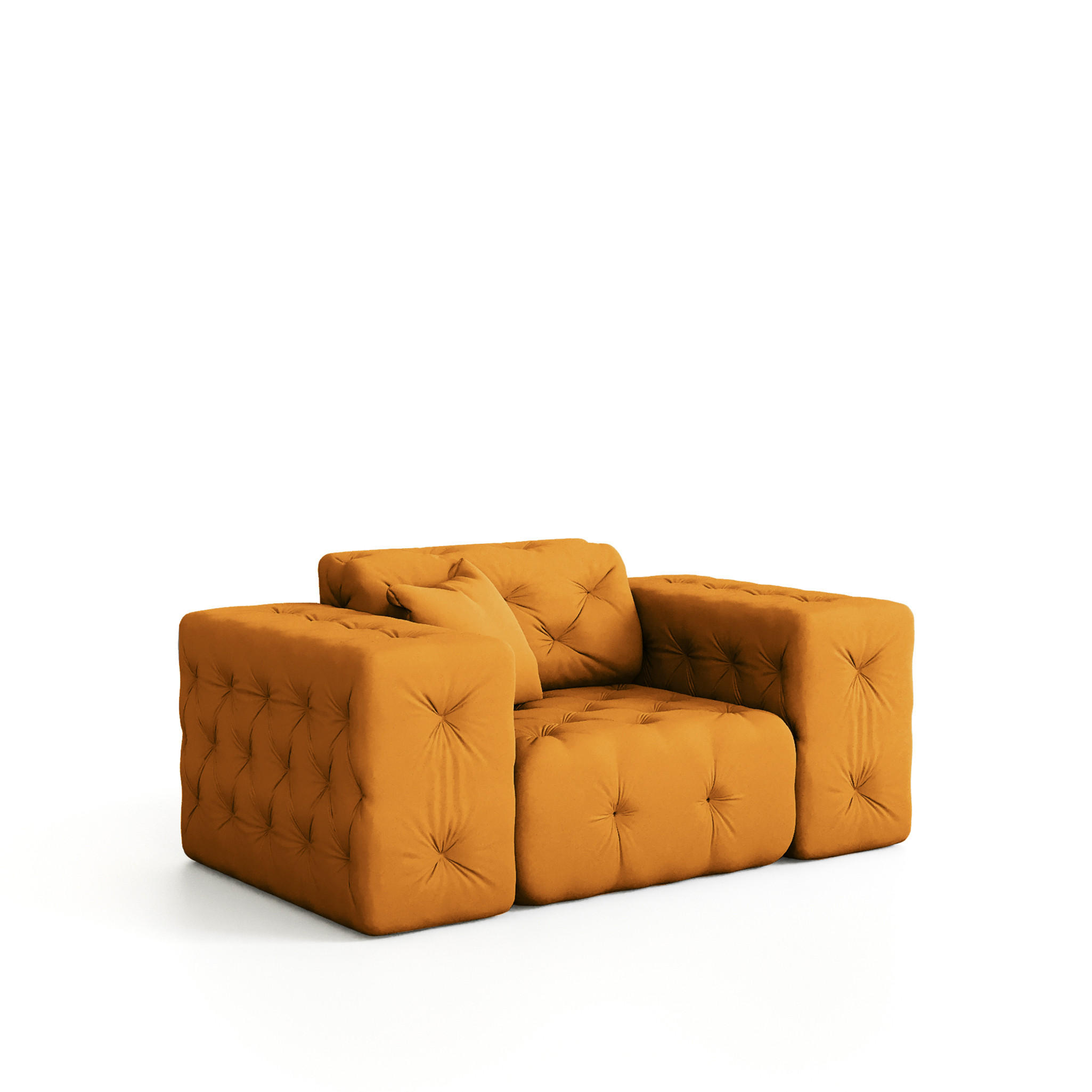 SESSEL Chantal - Gelb, Holzwerkstoff/Textil (121/78/96cm) - Fun Möbel