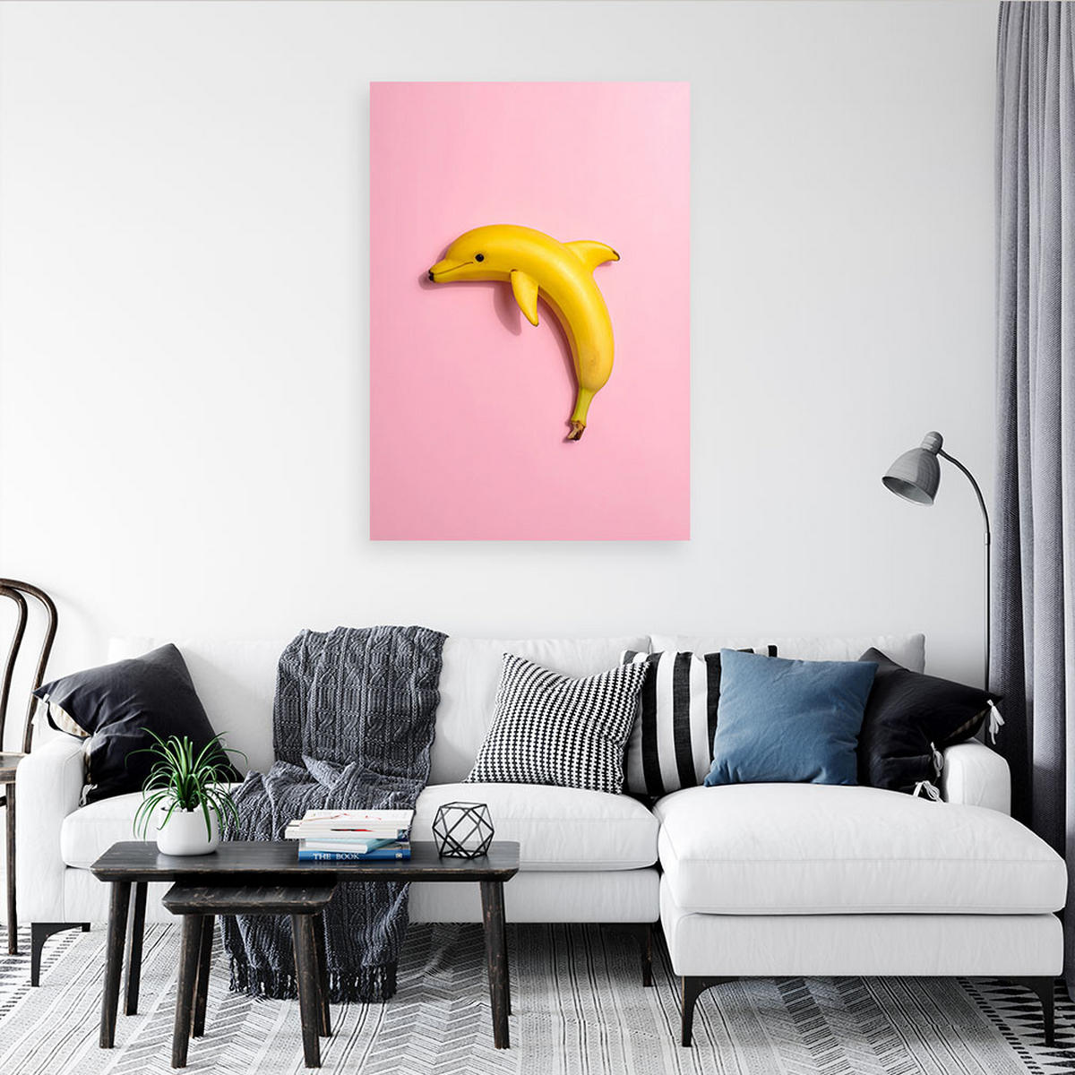 LEINWANDBILD Abstraktion 30x45cm - Rosa, Textil (30/45cm) - Feeby