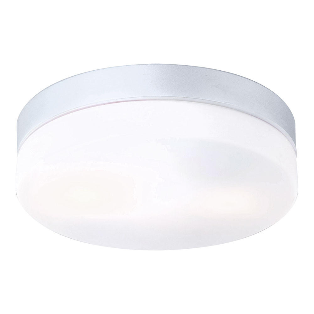 LED DECKENLEUCHTE Aluminium Weiß opal - Weiß, Glas (24/24/6.5cm)
