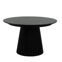 ESSTISCH 120/120/75 Schwarz rund - Schwarz, Holzwerkstoff (120/120/75cm) - Furnhouse