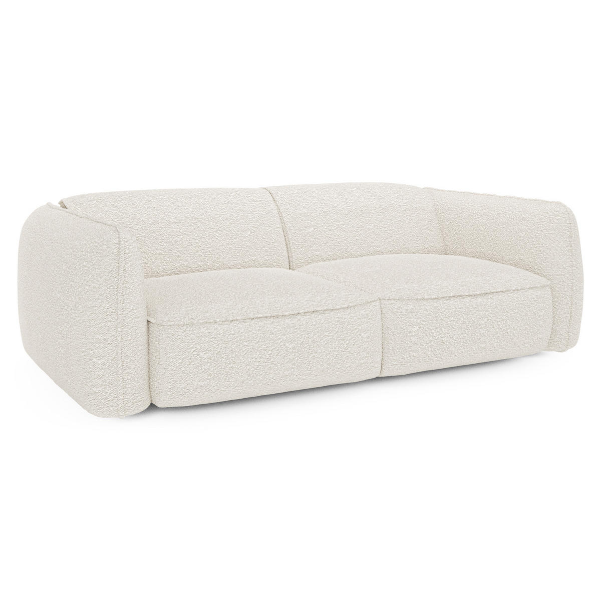 SOFA 4-SITZER Bouclé-Stoff Creme 230cm - Creme, Textil (230/74/90cm) - Sia Home