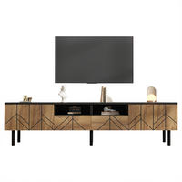 TV-SCHRANK 180cm Schubladen Türen Schwarz Holzoptik Lowboard - Multicolor, Holzwerkstoff (180/45/40cm) - FLIEKS