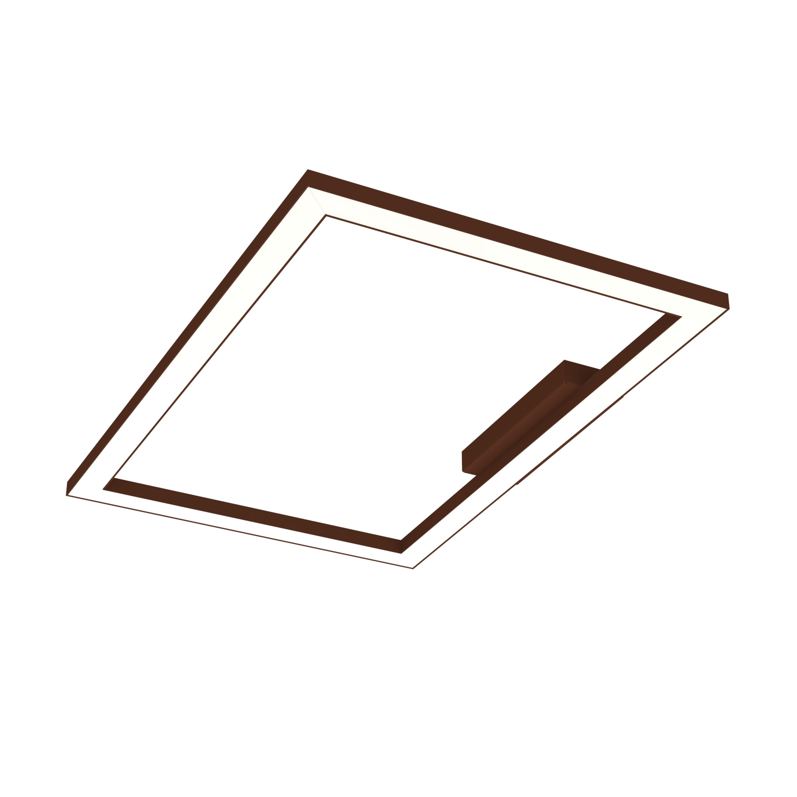 Lumicom Led-Deckenleuchte Dunkelbraun 60x100x40 cm