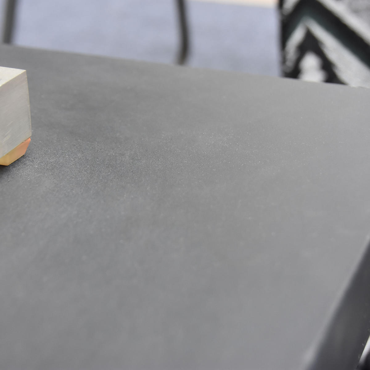 FEUERTISCH Aurora Gasfeuerstelle aus GF-Beton 87/87/36 cm - Schwarz, Naturmaterialien (86/36/86cm) - Elementi