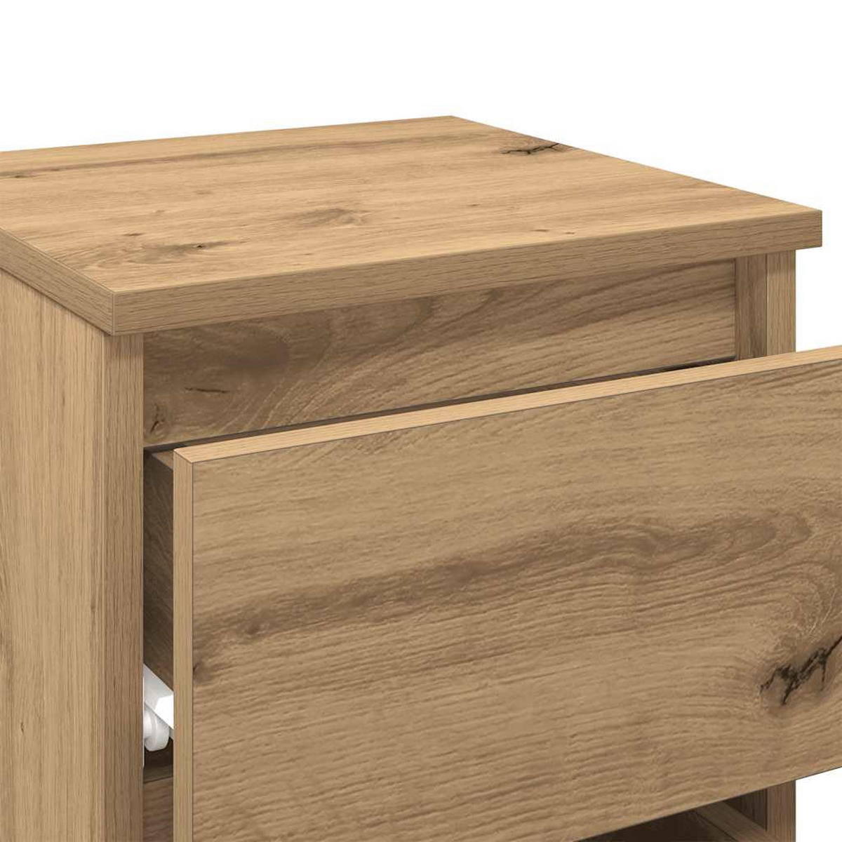 NACHTTISCHE 2Er Set Artisan-Eiche 30/30/40 Cm Holzwerkstoff - Braun, Holzwerkstoff (30/40/30cm) - vidaXL