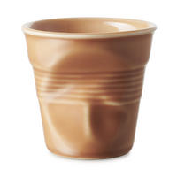 KNICKBECHER Cappuccino 0,18l Sienna earth - Orange, Keramik (0.18L) - Revol Porcelaine France