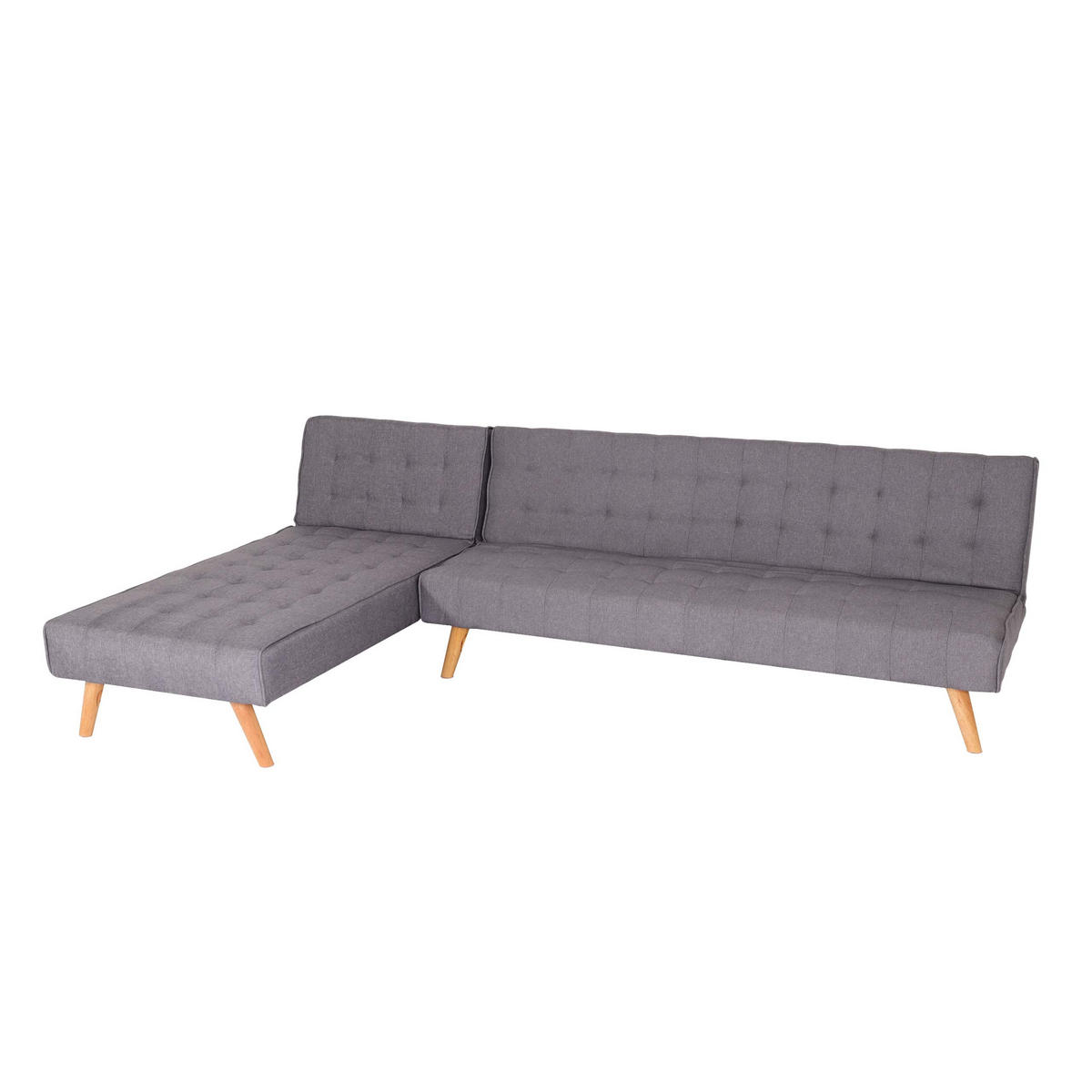 ECKSOFA Hellgrau - Hellgrau, Textil (256/176cm) - MCW
