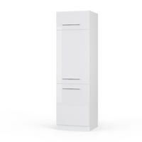 KÜCHENSCHRANK Fame-Line Weiß Hochglanz 60 cm - Weiß, Holzwerkstoff (60/206.8/58.1cm) - Vicco