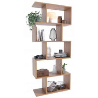 BÜCHEREGAL BASK Erle 76,4/28/176 cm - Erlefarben, Holzwerkstoff (76.4/176/28cm) - Matkam Möbel