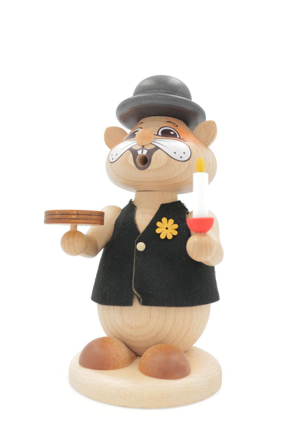 RAUCHFIGUR Hamster Gratulant 18 cm - Multicolor, Metall (12/18/0.1cm)