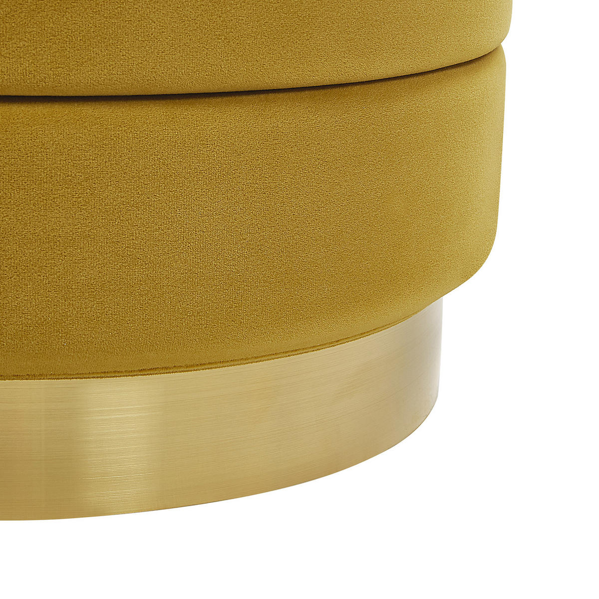 POUF Garland 40-33/40-33/44-38 cm - Gelb, Textil (40/38/40cm) - Beliani