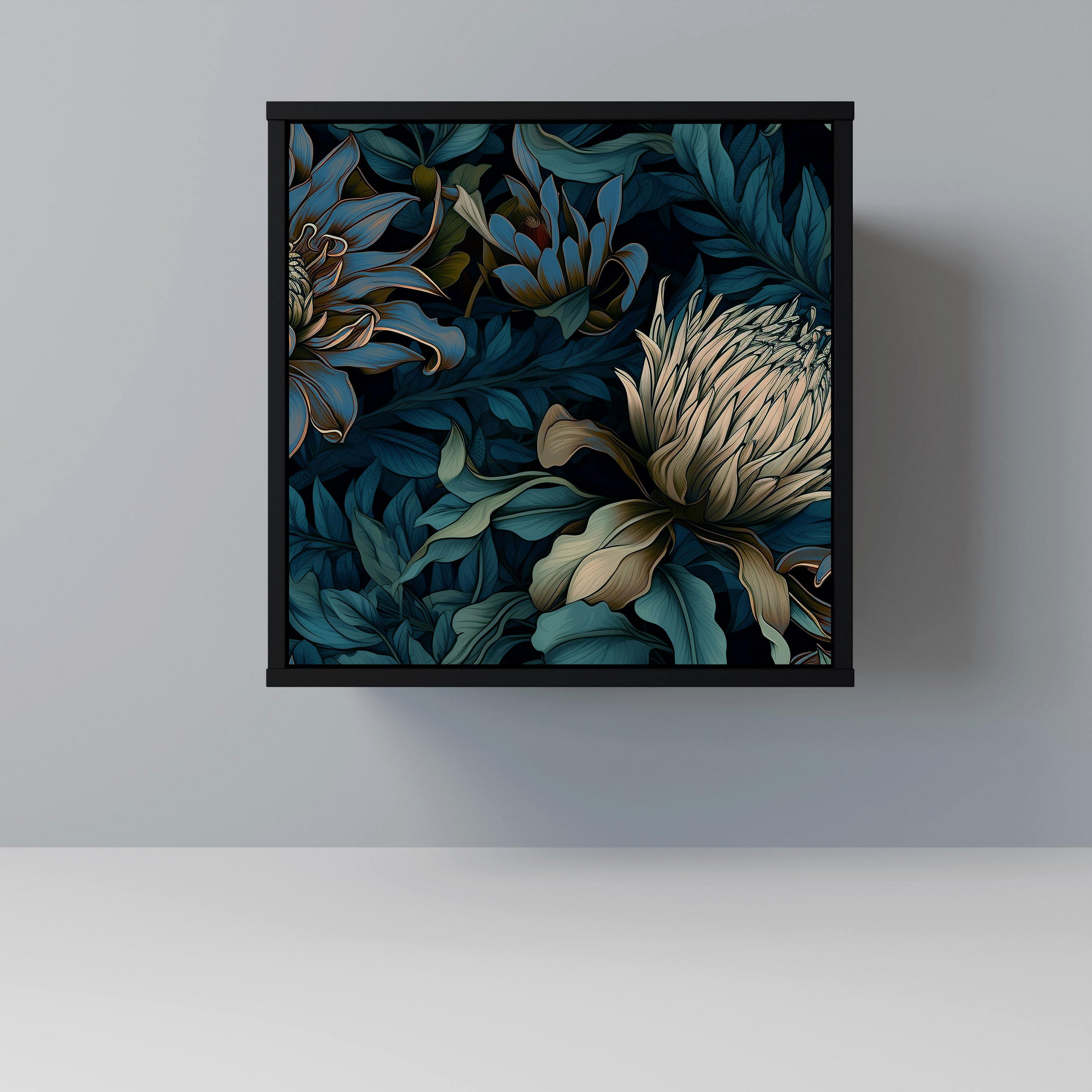 SpaceRebels Sideboard Schwarz 57.5x57.5x42 cm