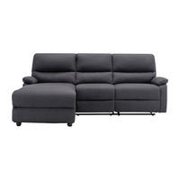 RELAXSOFA - 4 Personen - stoff - anthrazitgrau Lunano - Anthrazit, Textil (234/98/170cm) - Vente-Unique