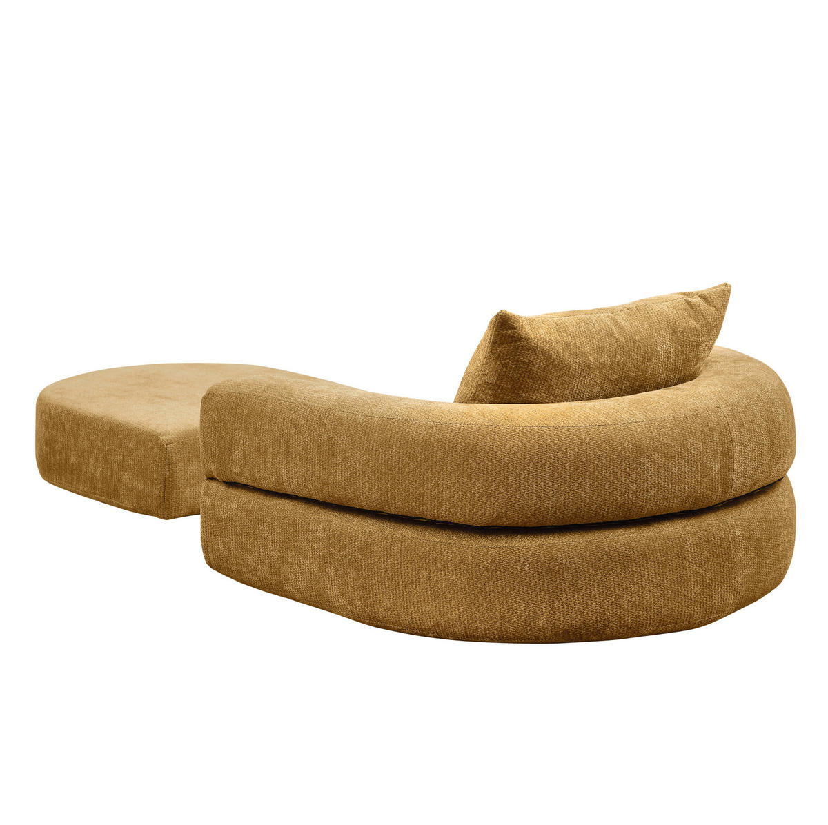 SOFA modulare Wohnlandschaft Chenille Yellow - Gelb, Kunststoff (90/41/101cm) - Meubliv