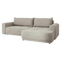 ECKSCHLAFSOFA Passo, Seite: Links - Schwarz/Naturfarben, Holz/Kunststoff (265/166cm) - MIRJAN24