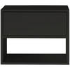 NACHTTISCH hängend Framme Schwarz mit Fach, 50 cm - Schwarz, Holzwerkstoff (50/40/36cm) - Selsey