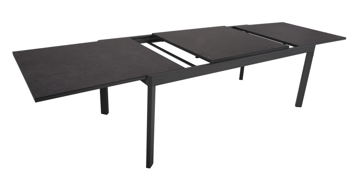 GARTENTISCH Eduard Ausziehtisch - Anthrazit, Metall (300/100/75cm) - DELUKE