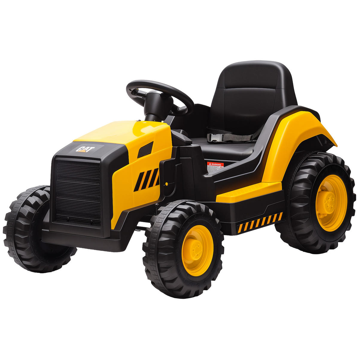 KINDER-BAUFAHRZEUG DE-06202 CAT lizenziert mit Fernbedienung und Bluetooth Gelb - Gelb, Kunststoff/Metall (100/63/56cm) - ComfortXL