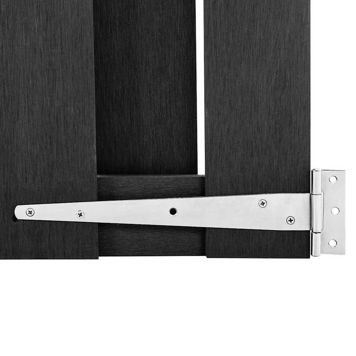GARTENTOR Wpc 100/112 Cm Grau - Grau, Holzwerkstoff (100/112cm) - vidaXL