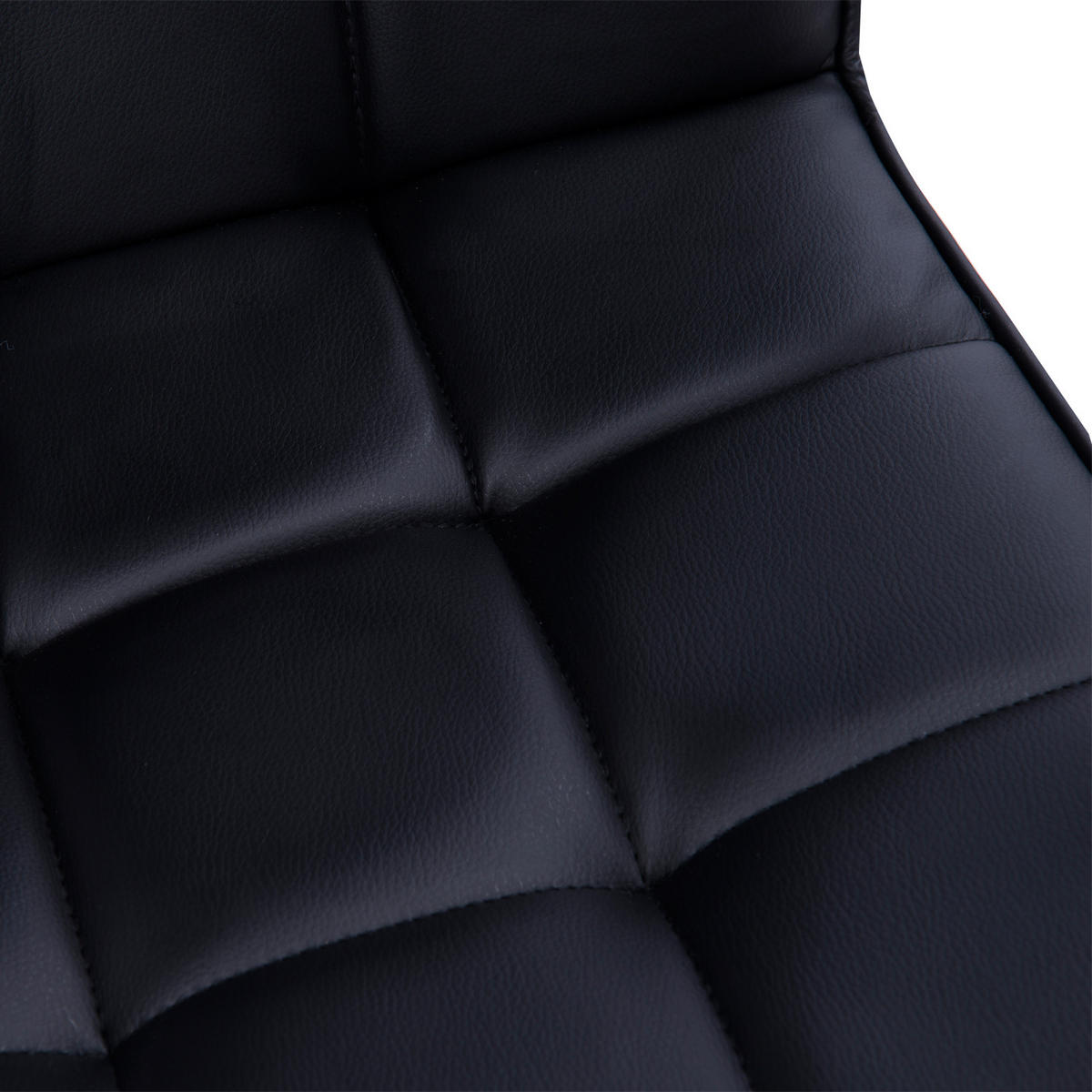 BÜROSTUHL Drehstuhl Rollhocker Drehhocker Arbeitshocker Stuhl Sessel Schwarz - Schwarz, Kunststoff (54/99/52.5cm) - HOMCOM