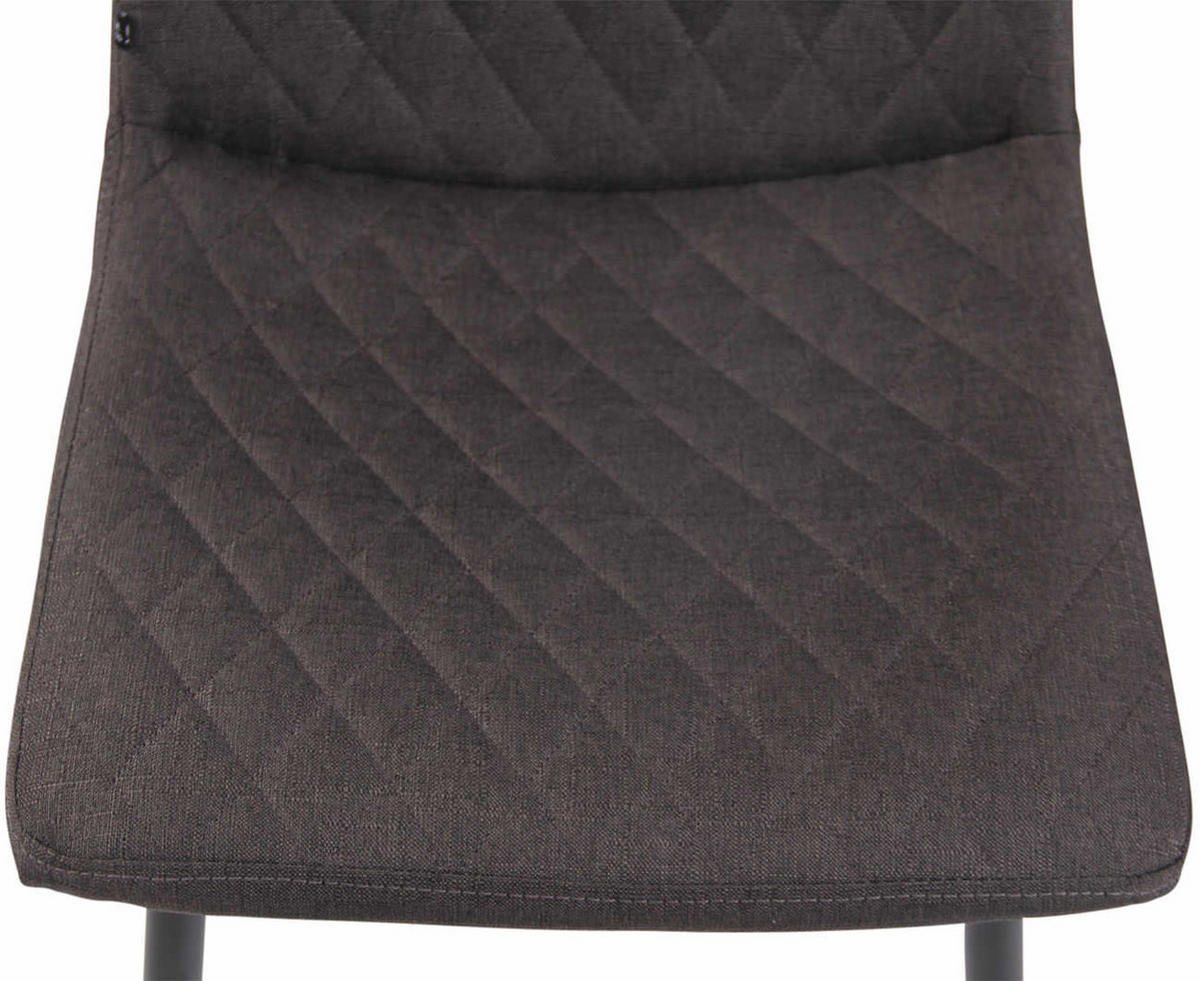 STUHL Stoff dunkelgrau - Dunkelgrau/Schwarz, Textil/Metall (45/83/57cm) - CLP