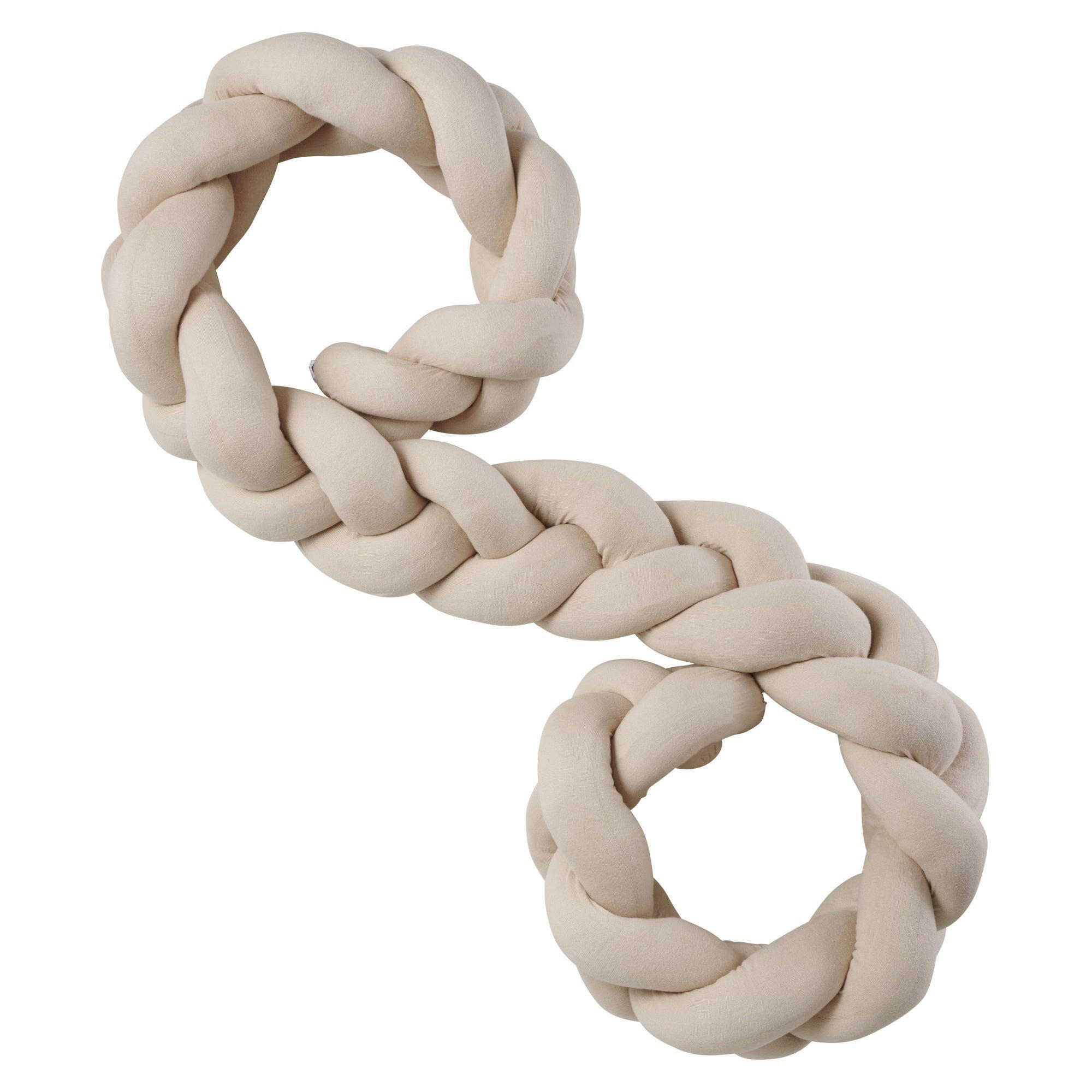 BETTSCHLANGE geflochten Sand Strick XL - Beige, Textil (17/300cm) - nordic coast company