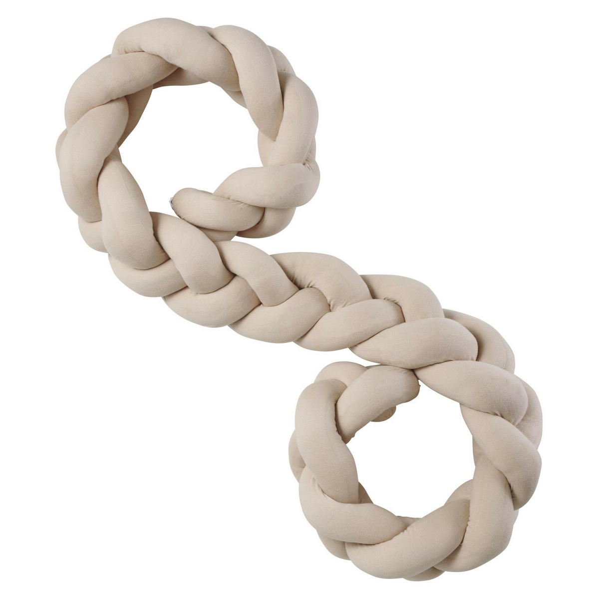 BETTSCHLANGE geflochten Sand Strick XL - Beige, Textil (17/300cm) - nordic coast company