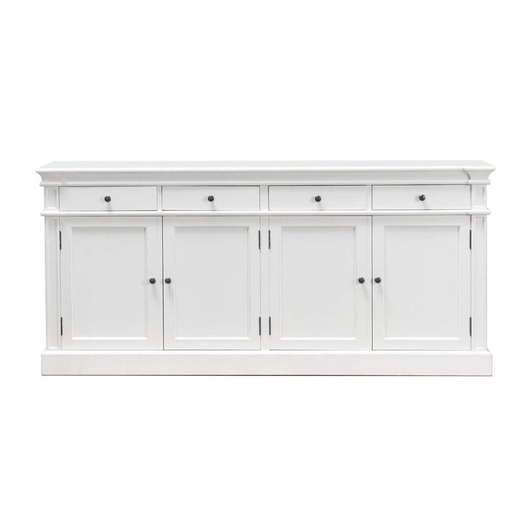 ebuy24 Sideboard Weiß 186x86x45 cm