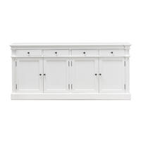 SIDEBOARD antik weiß - Weiß, Holzwerkstoff (186/86/45cm) - ebuy24