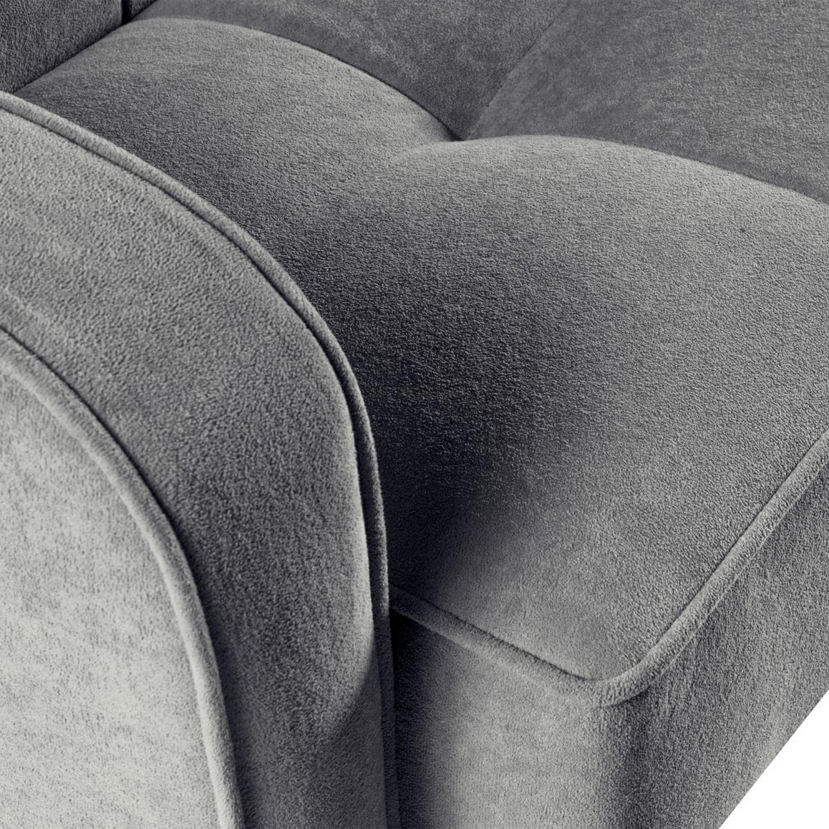 SCHLAFSOFA 3-Sitzer Pavo mit Bettkasten, Grau - Schwarz/Grau, Textil (222/90/93cm) - Beautysofa