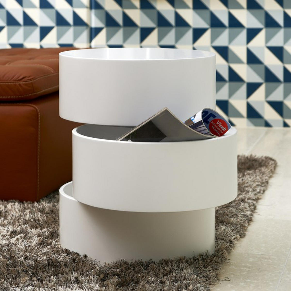 BEISTELLTISCH - Weiß, Holzwerkstoff (40/40/51cm) - home24