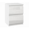 NACHTTISCH bella2 weiss glanz - Weiß Hochglanz, Holzwerkstoff (30/40/30cm) - roe furniture