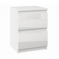 NACHTTISCH bella2 weiss glanz - Weiß Hochglanz, Holzwerkstoff (30/40/30cm) - roe furniture