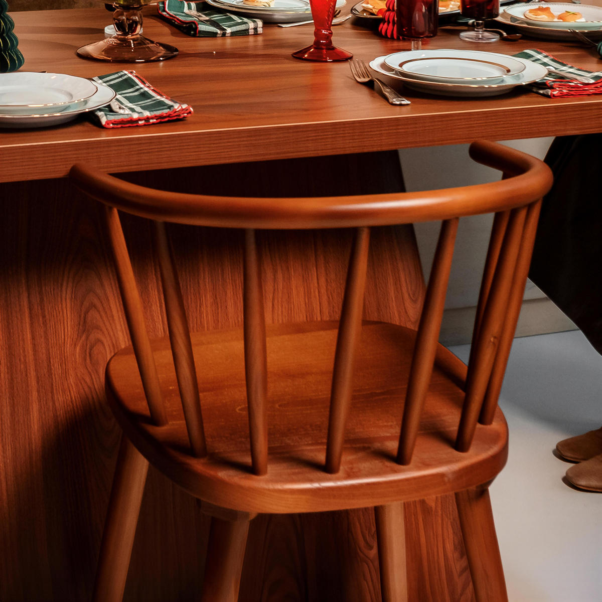 STÜHLE 2-tlg., Braun - Braun, Holz (42/76/44cm) - Oviala