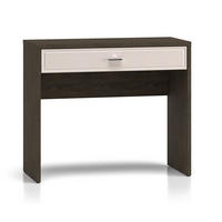 KONSOLENTISCH Avante 92 / 40 / 78cm Windmill Eiche Dunkel / Cashmere Hochglanz - Eichefarben/Creme, Holz/Holzwerkstoff (40/92/78cm) - Feldmann-Wohnen