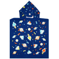 PONCHO Kinder Mikrofaser Blau 60x60 250g/m² - PONCHO Galaxy - Blau, Textil (Einheitsgrößenull) - LE COMPTOIR DE LA PLAGE