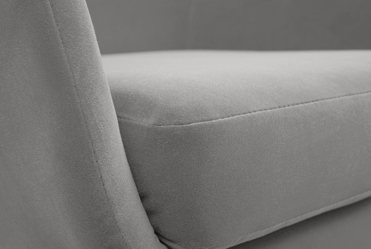 SESSEL SEDUTA, Modern Polstersessel Loungesessel, Velours-Stoff Grau - Grau, Holz/Metall (72.5/101.5/83cm) - MASSENO