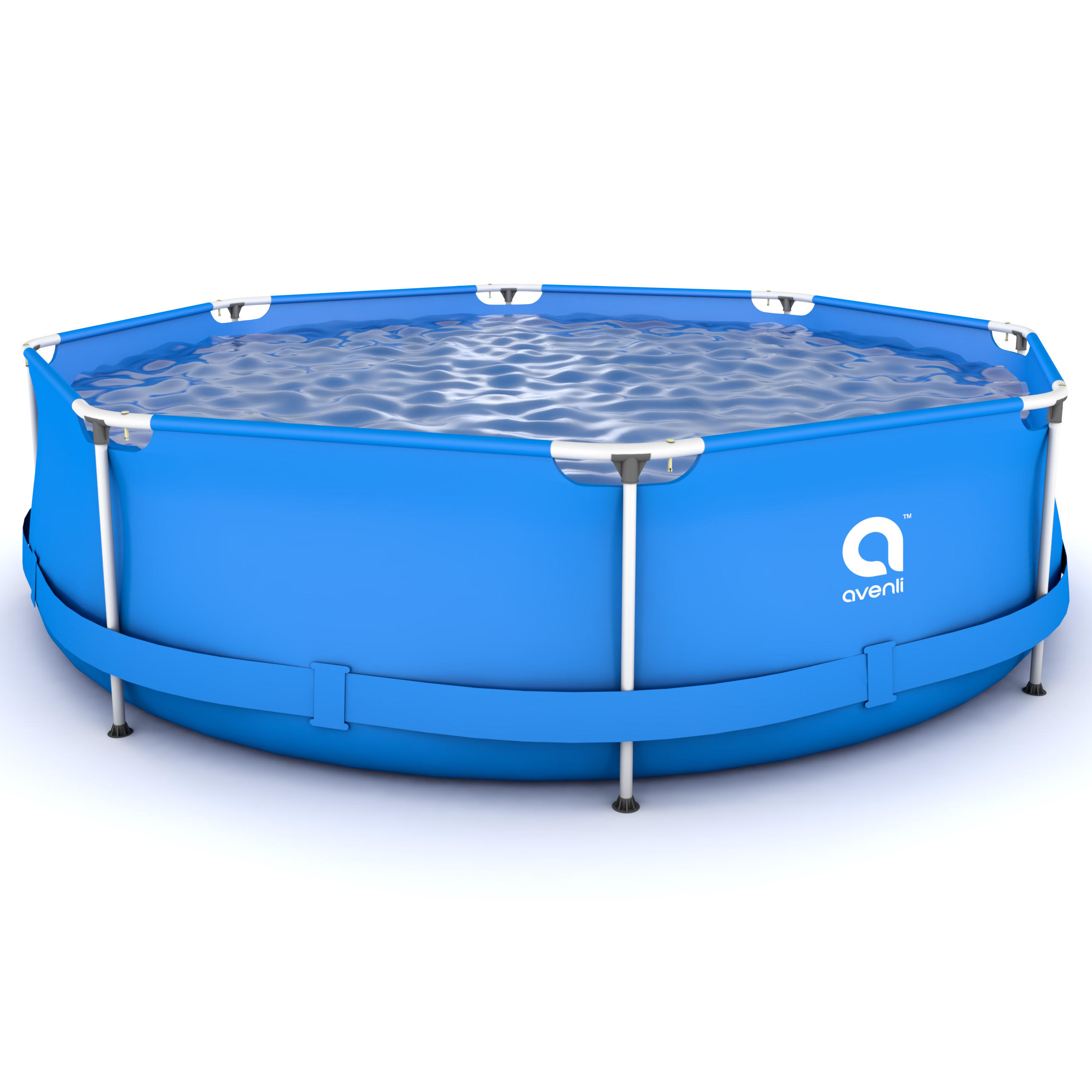 POOL Aufstellpool Ersatzpool Framepool rund 300 x 76 cm blau ohne Filterpumpe - Blau, Kunststoff (300/76/300cm) - Avenli
