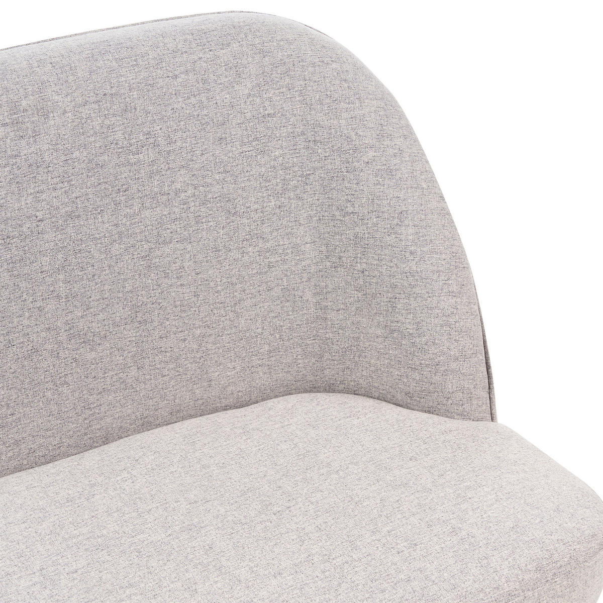 2-SITZER-KÜCHENSOFA hellgrau Osby - Schwarz/Grau, Textil (130/85/49cm) - Beliani